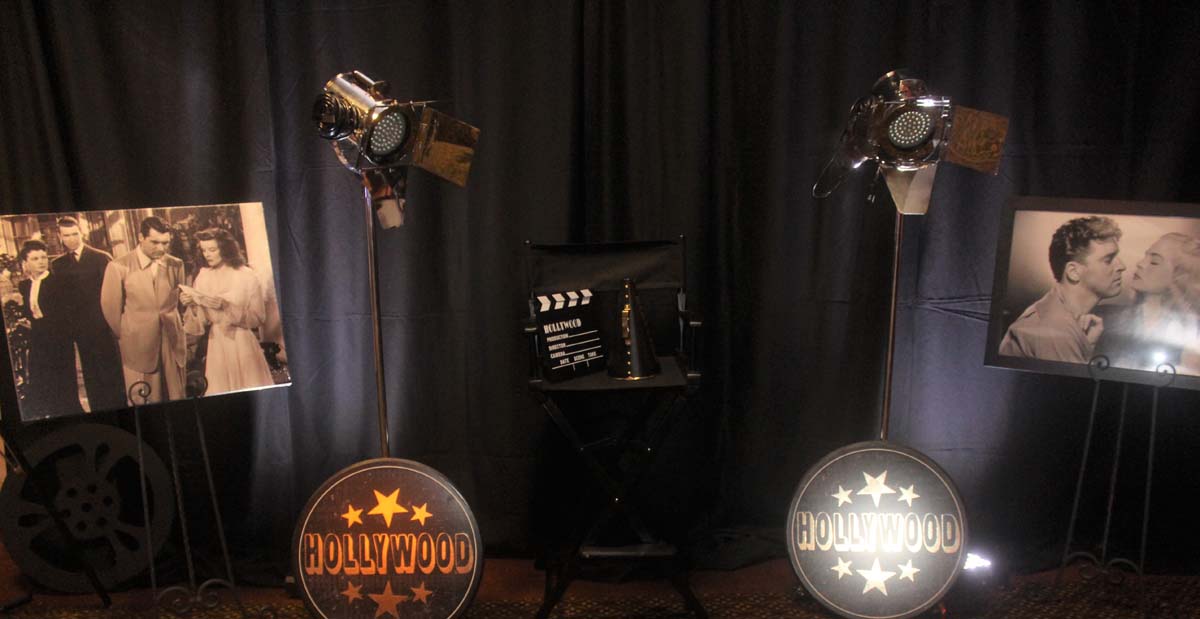 Hollywood themed party decor  Hollywood party theme, Hollywood theme party  decorations, Hollywood birthday parties