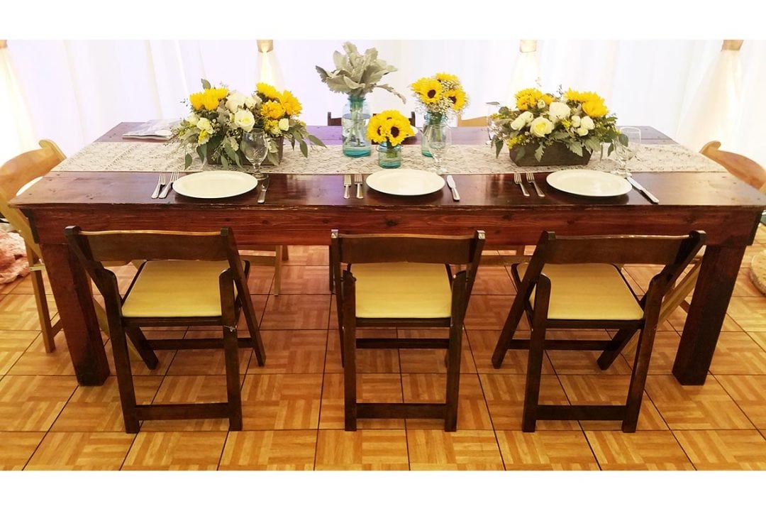 Tables and Chairs Memorable Moments