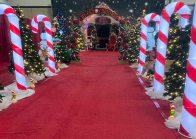 holiday decoration rental retail display