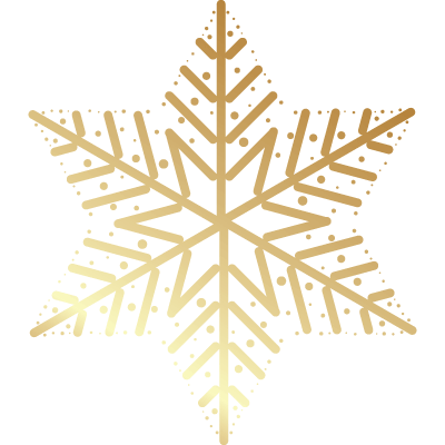 Gold Snowflake Icon snowflake gold holiday decoration rental